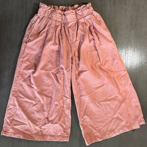 Anthropologie Pilcro Coral Tan Wide Leg Crop Jeans XS